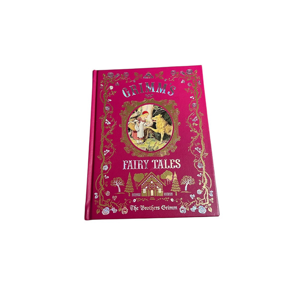 BROTHERS GRIMMS FAIRY TALES Deluxe Bonded Leather ILLUSTRATED Hardcover Book - Picture 1 of 7